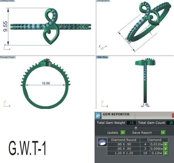 Minimalist Ring 192 3D print model_5