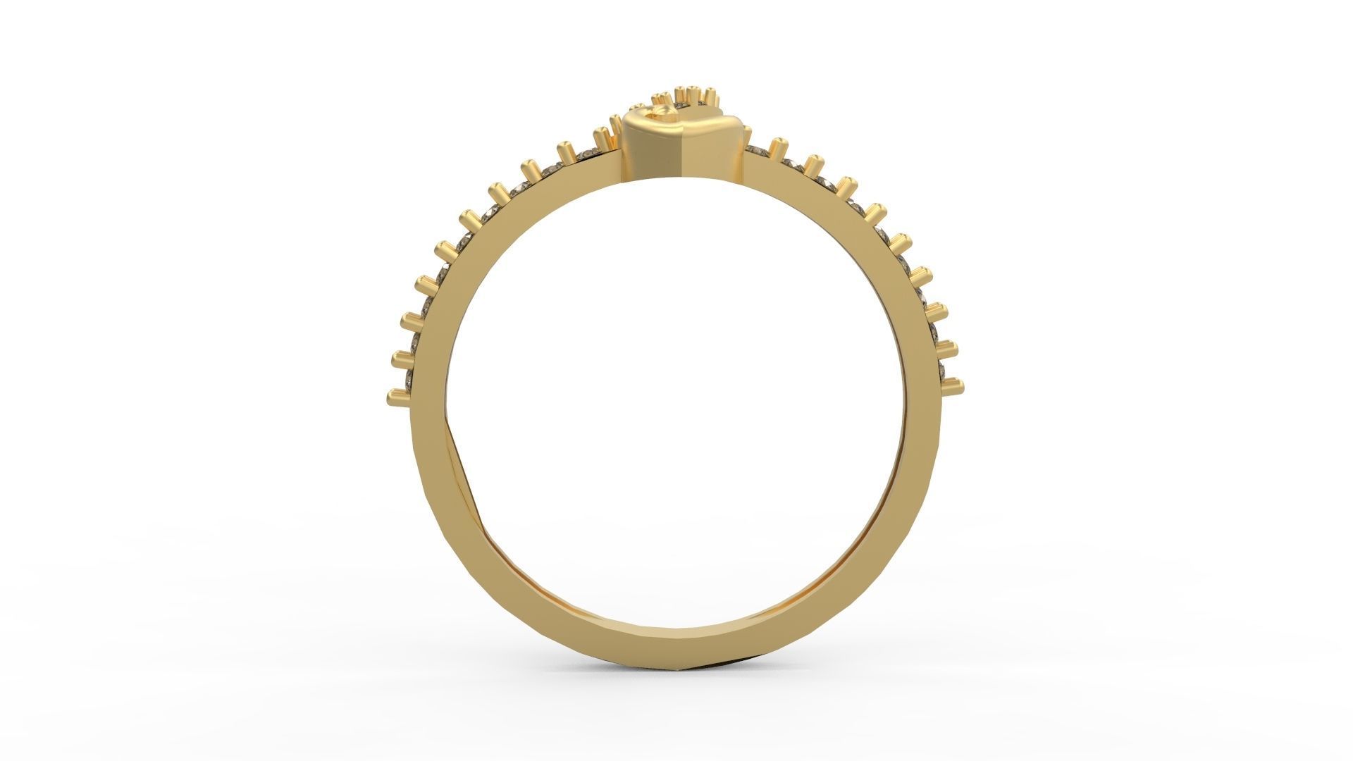 Minimalist Ring 192 3D print model_2