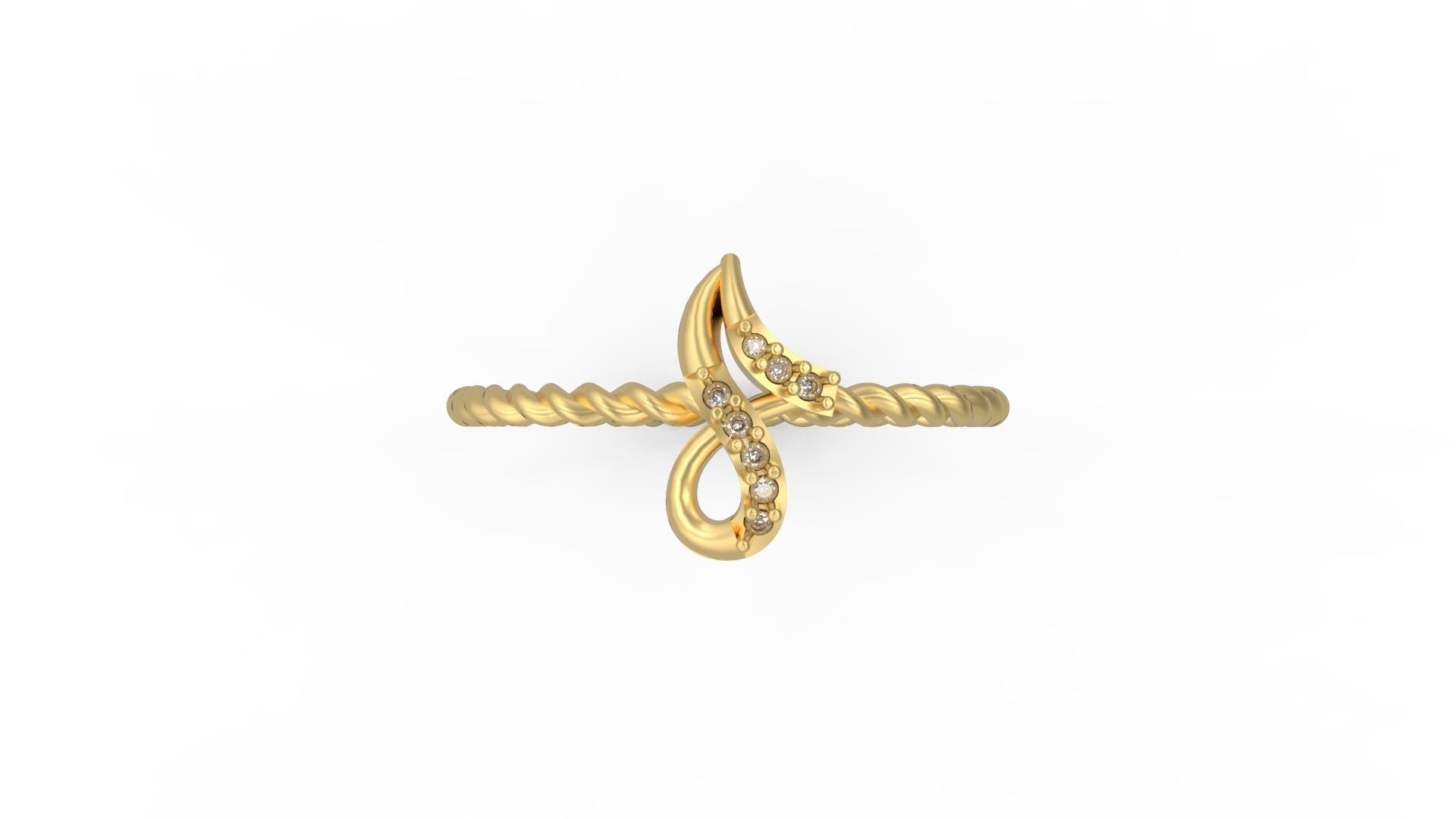 Minimalist Ring 198 3D print model_4