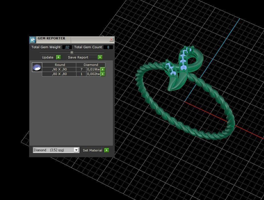 Minimalist Ring 198 3D print model_7
