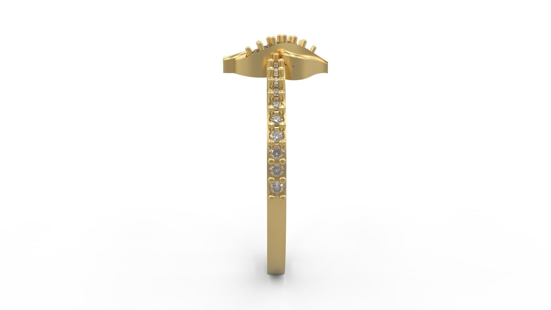 Minimalist Ring 200 3D print model_3