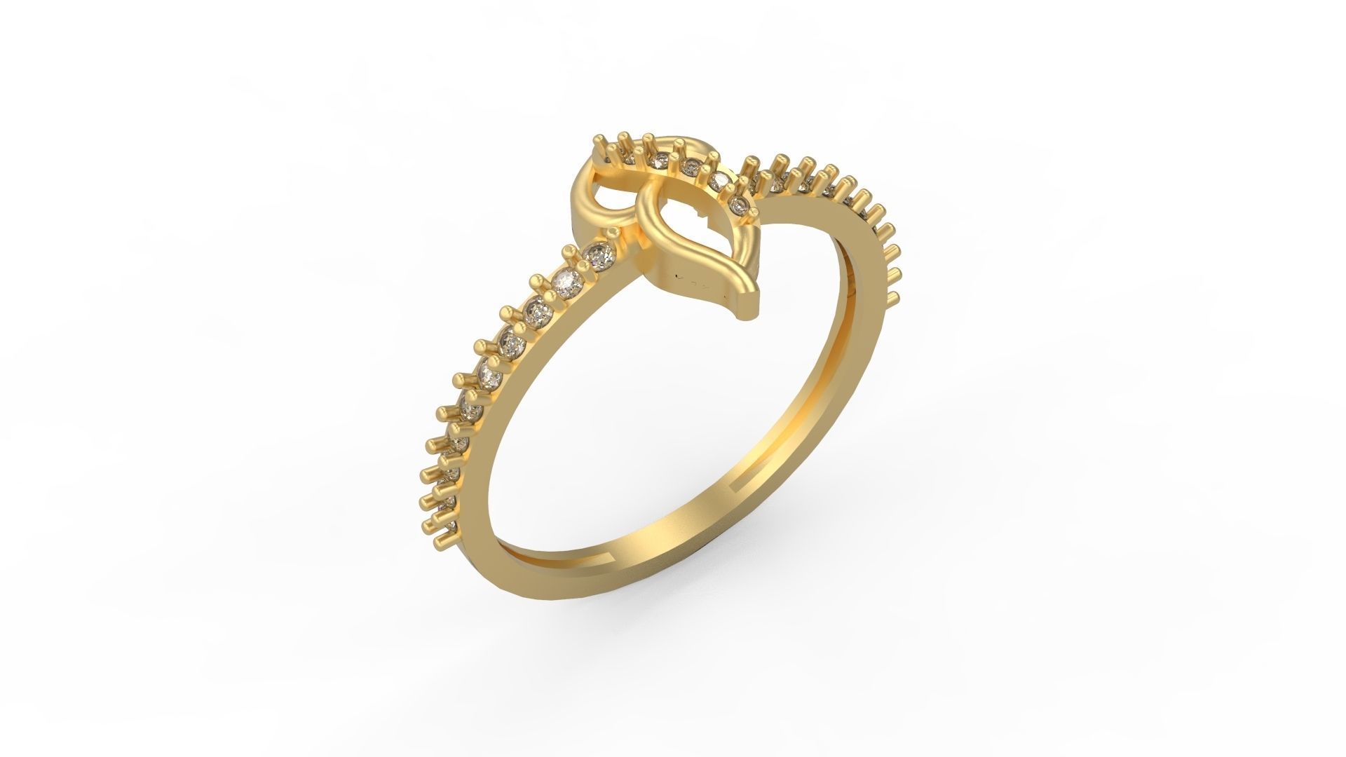 Minimalist Ring 200 3D print model_1