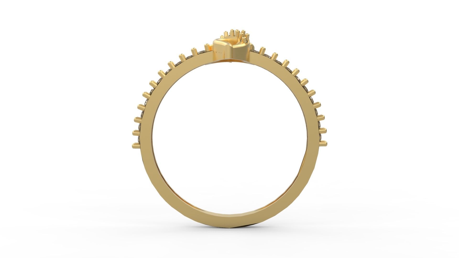 Minimalist Ring 200 3D print model_2