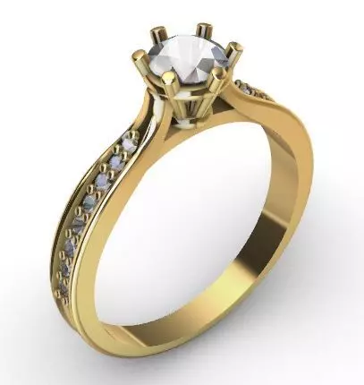 engagement ring 10 anillo de compromiso 3D print model