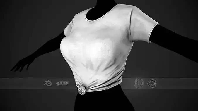 Female White T-Shirt Style 5 