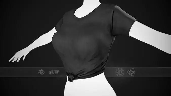 Female Black T-Shirt Style 5