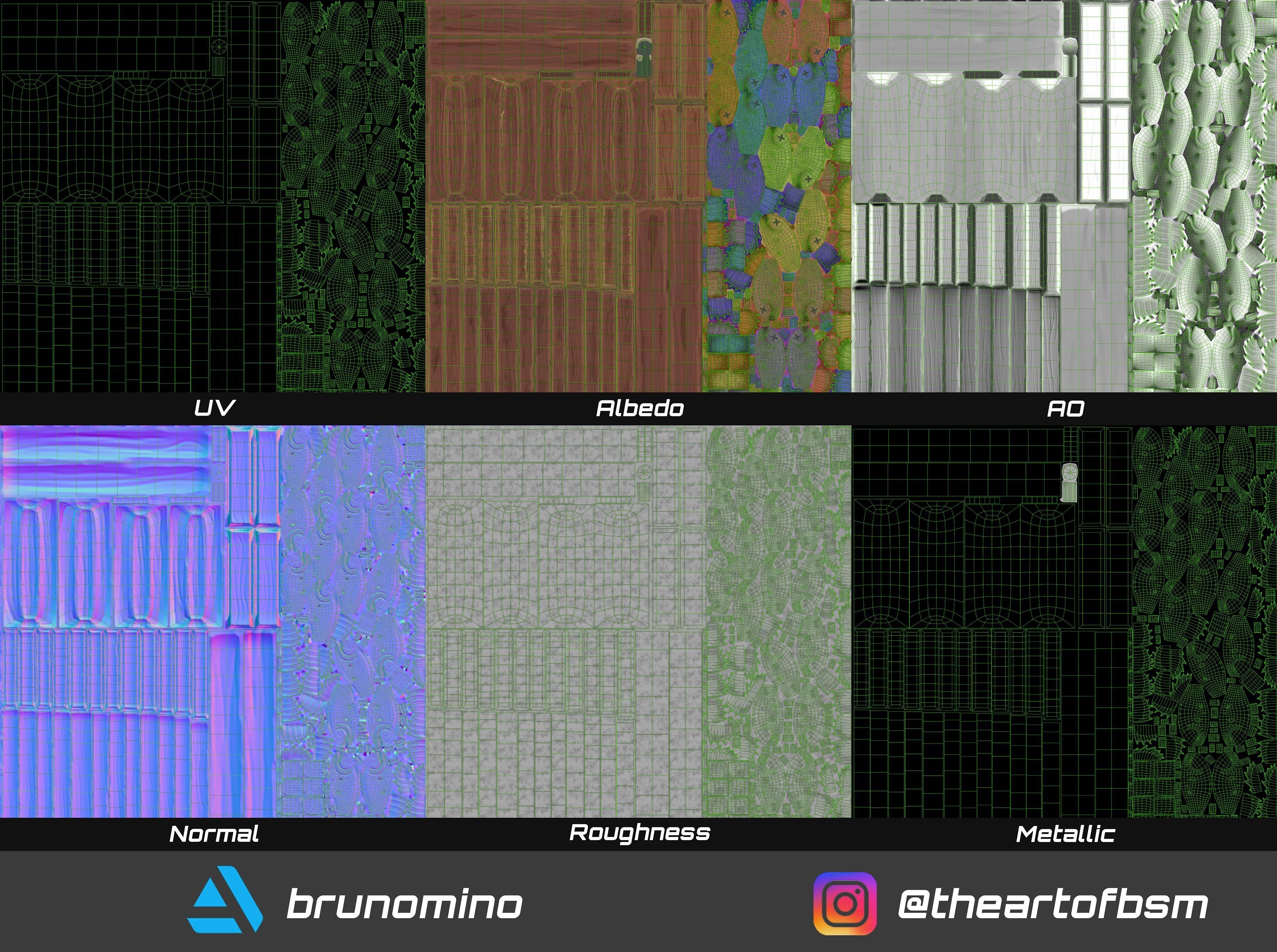 Stylized Box with Fishes - Game Ready Asset Low-poly 3D model_17