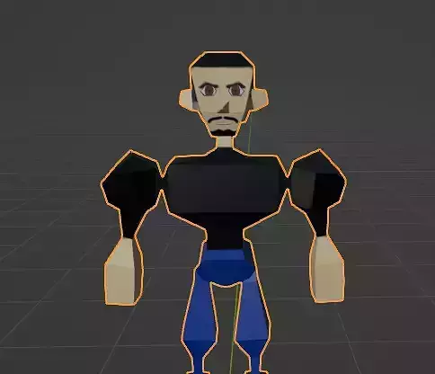 Michael SATIVA Low-poly 3D model