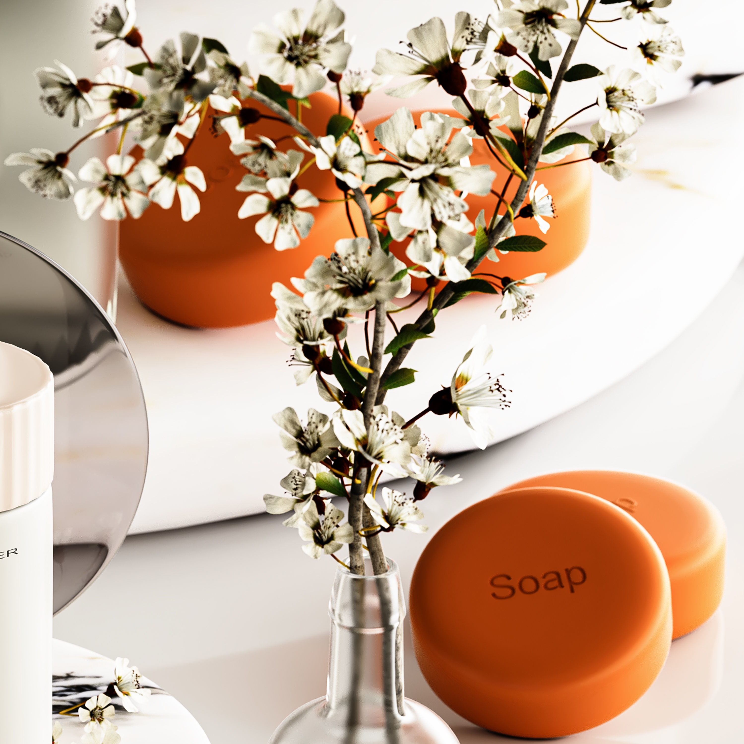 Bathroom accessories D 3D model_3