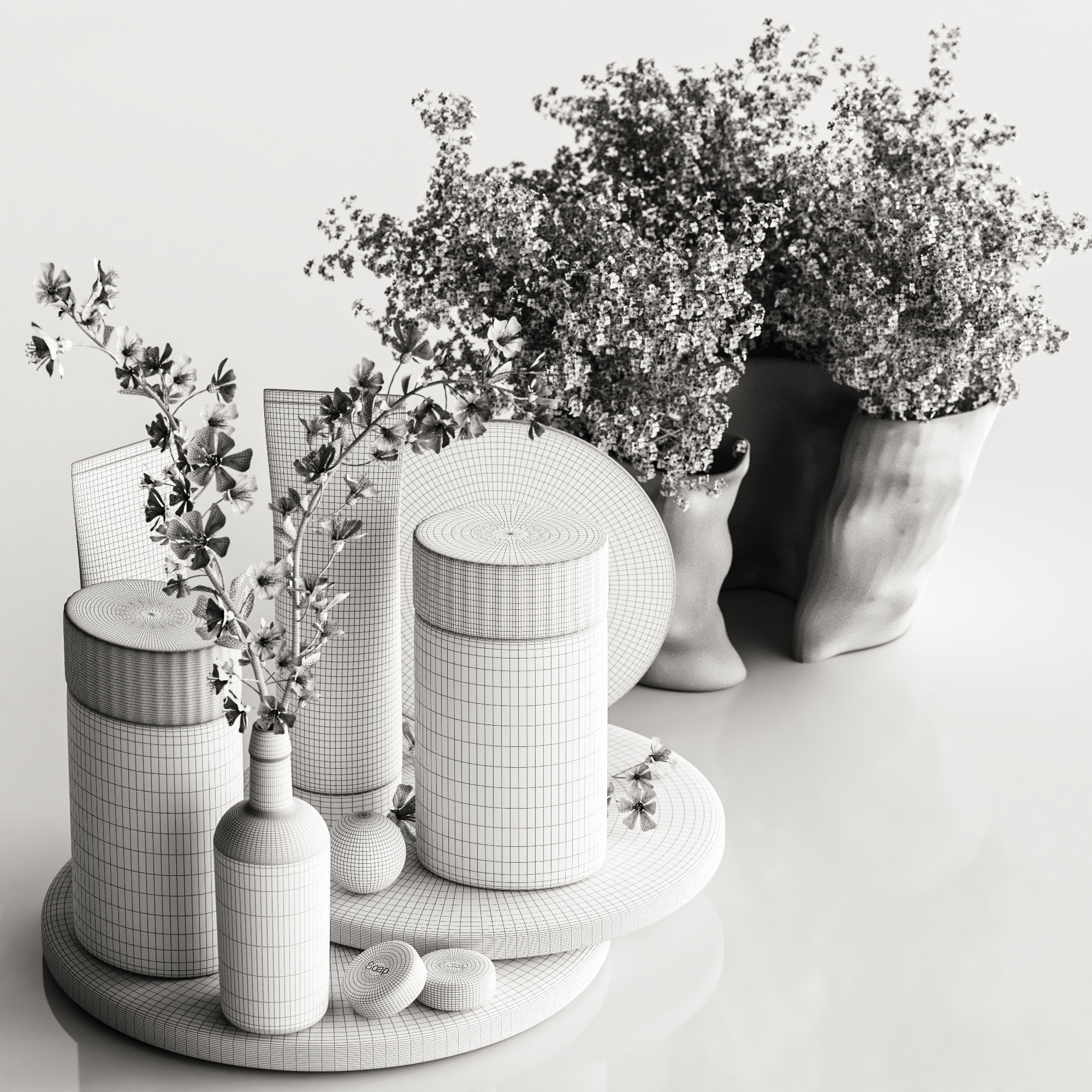 Bathroom accessories D 3D model_5