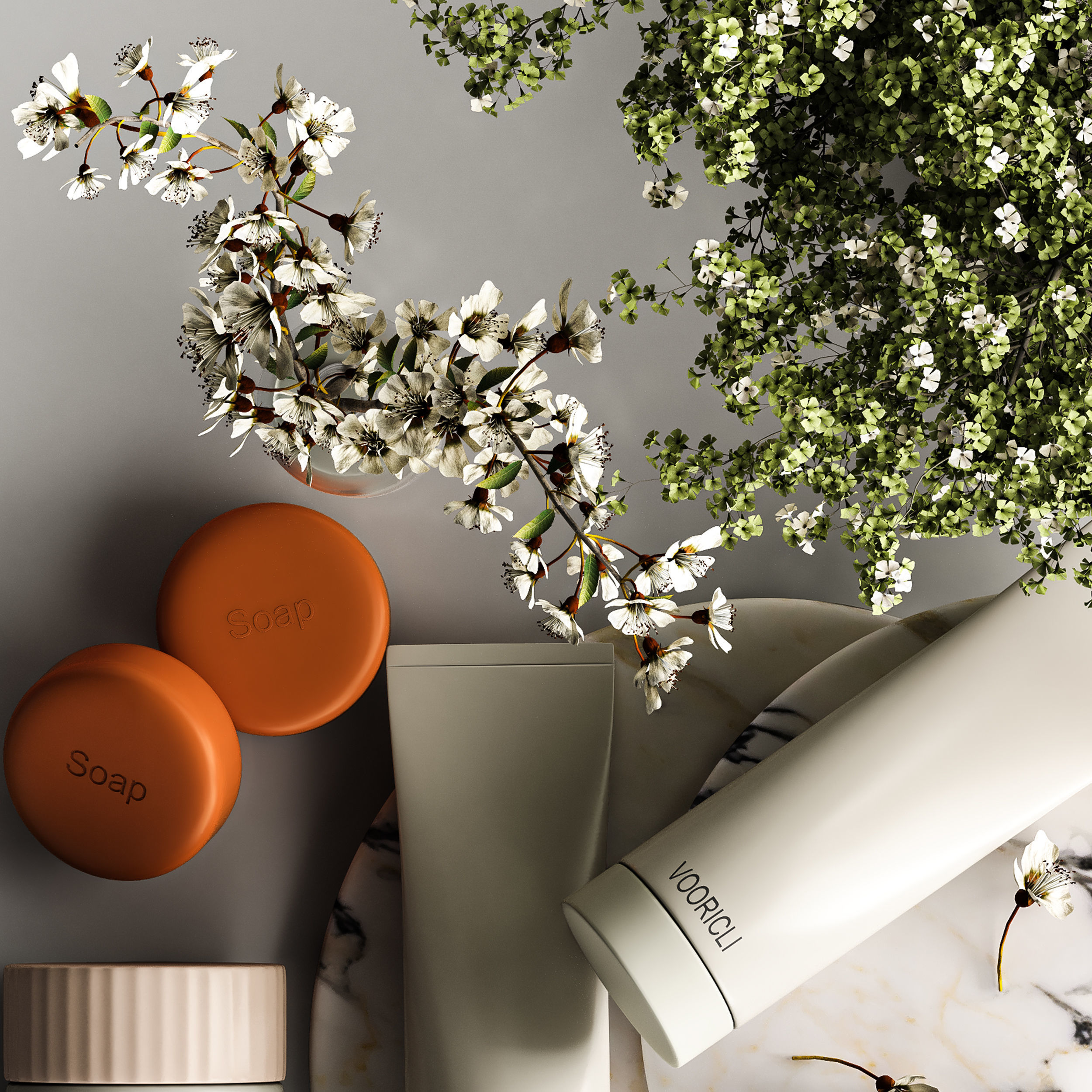 Bathroom accessories D 3D model_4