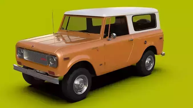 International Harvester Scout 800A 1970 Low-poly 3D model