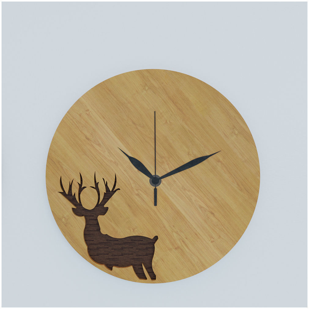 wall clock 3D model_4