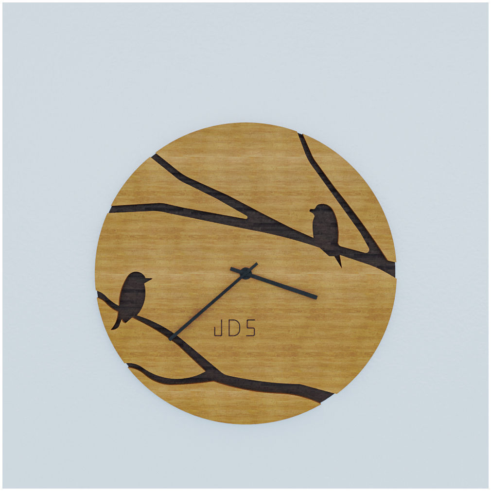 wall clock 3D model_6