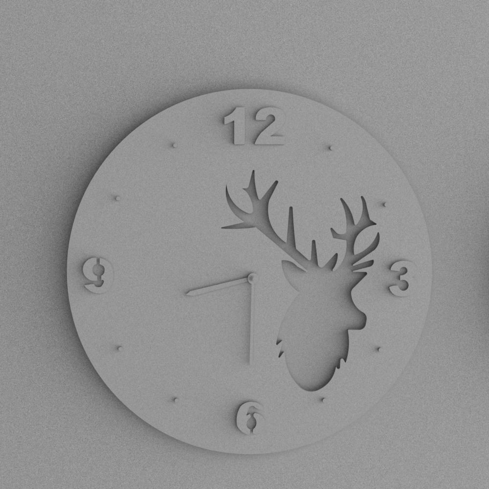 wall clock 3D model_3