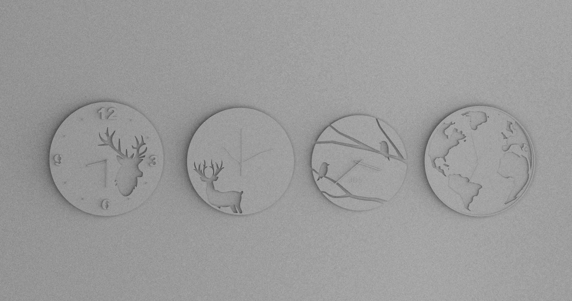 wall clock 3D model_1