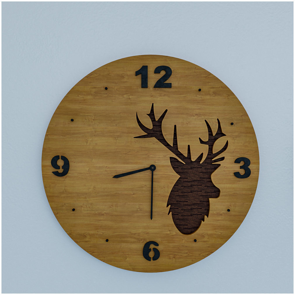 wall clock 3D model_2