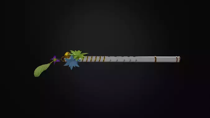 Flute sword with flowers