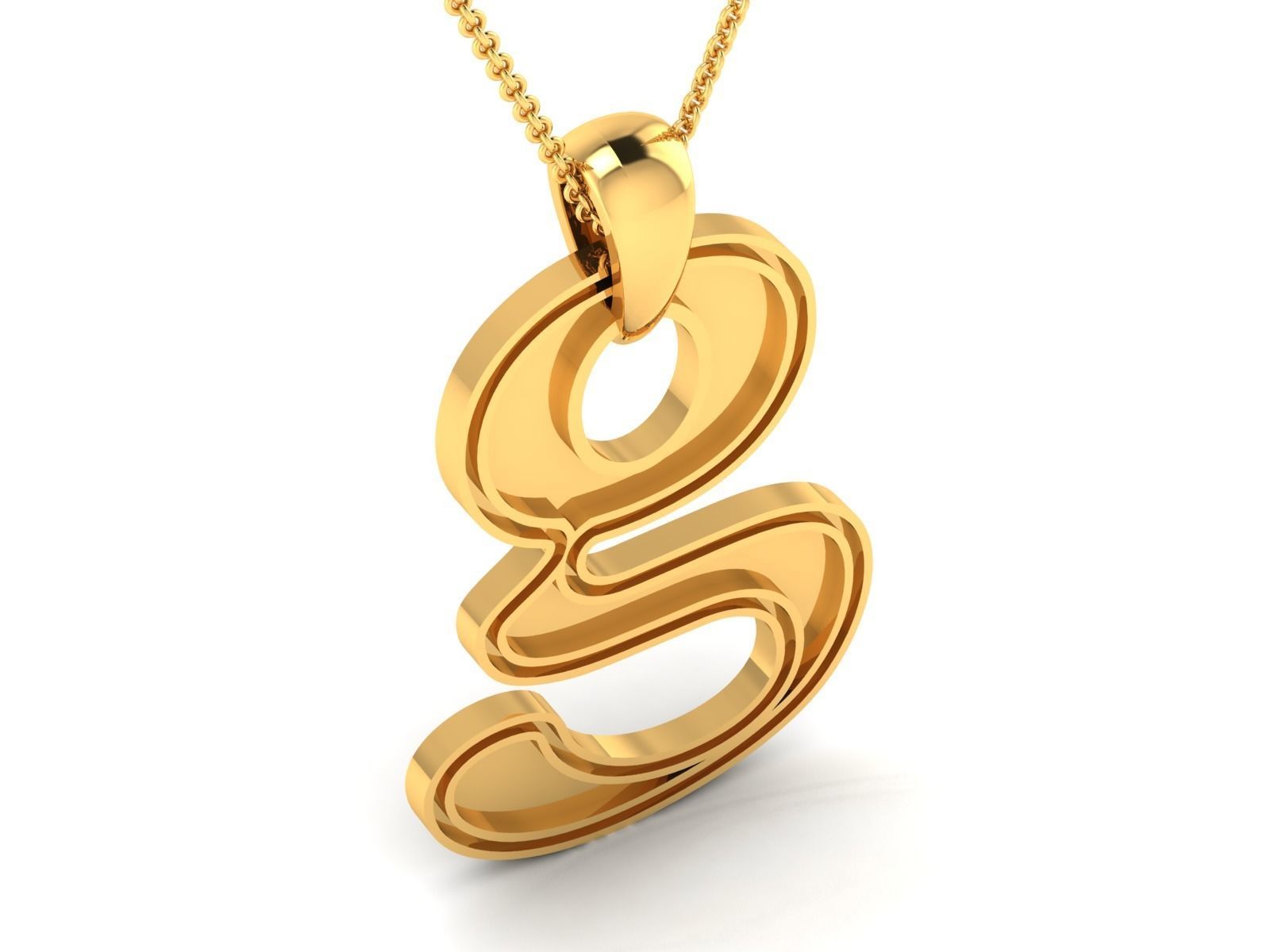 Women Pendant 3DM STL OBJ FBX Render Details 3D print model_2