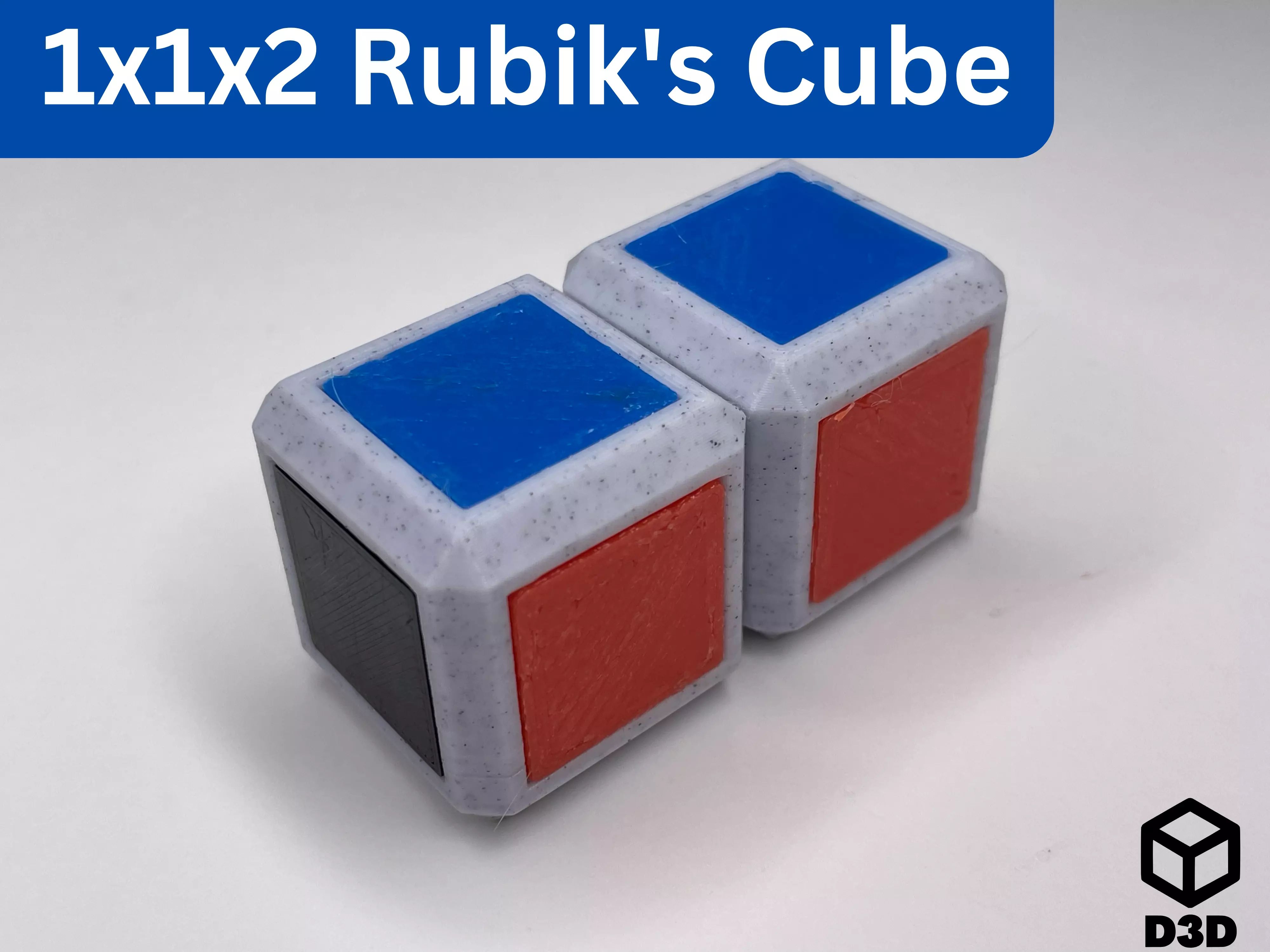 1x1x2 Rubiks Cube Free 3D print model