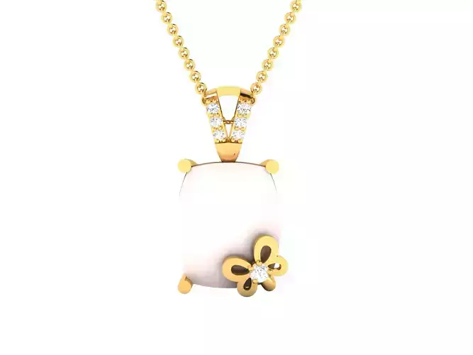 Women Pendant 3DM STL OBJ FBX Render Details