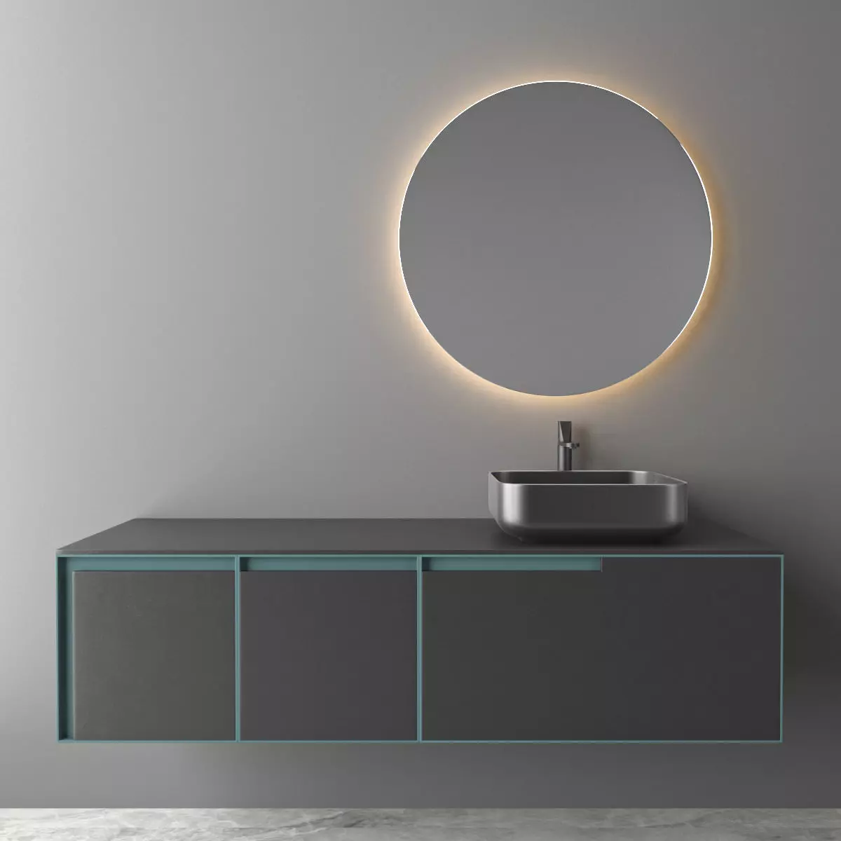 bathroom furniture set 43 3D model_0