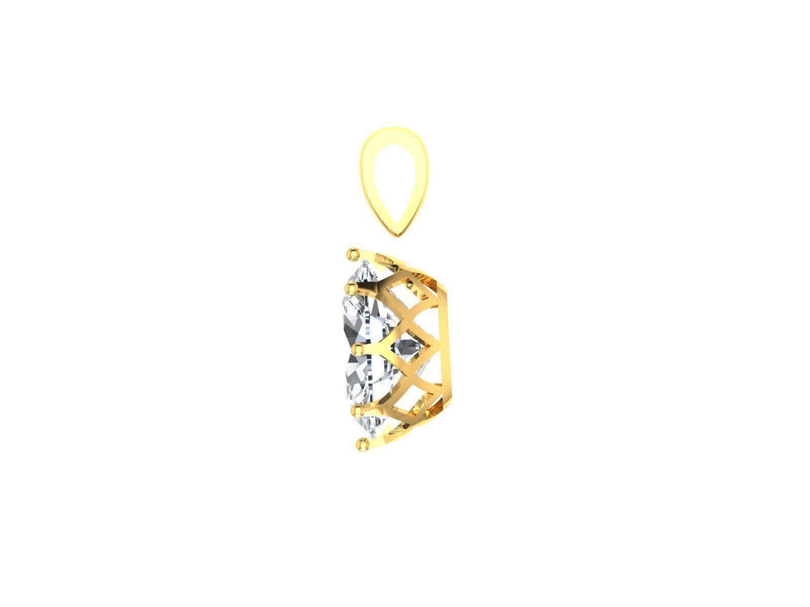 Women Oval Stone Pendant 3DM STL OBJ FBX Render Details 3D print model_12