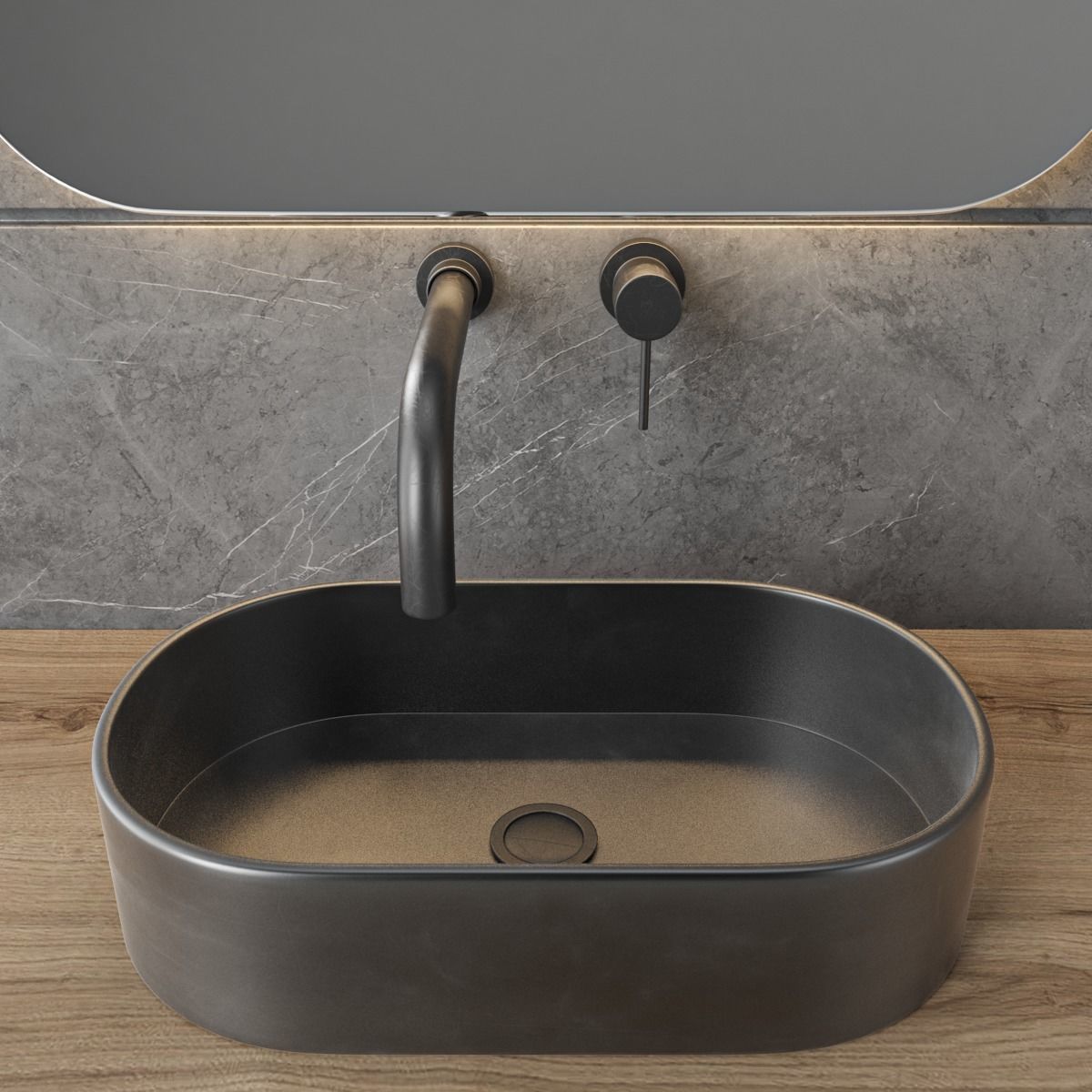 bathroom furniture set 44 3D model_2