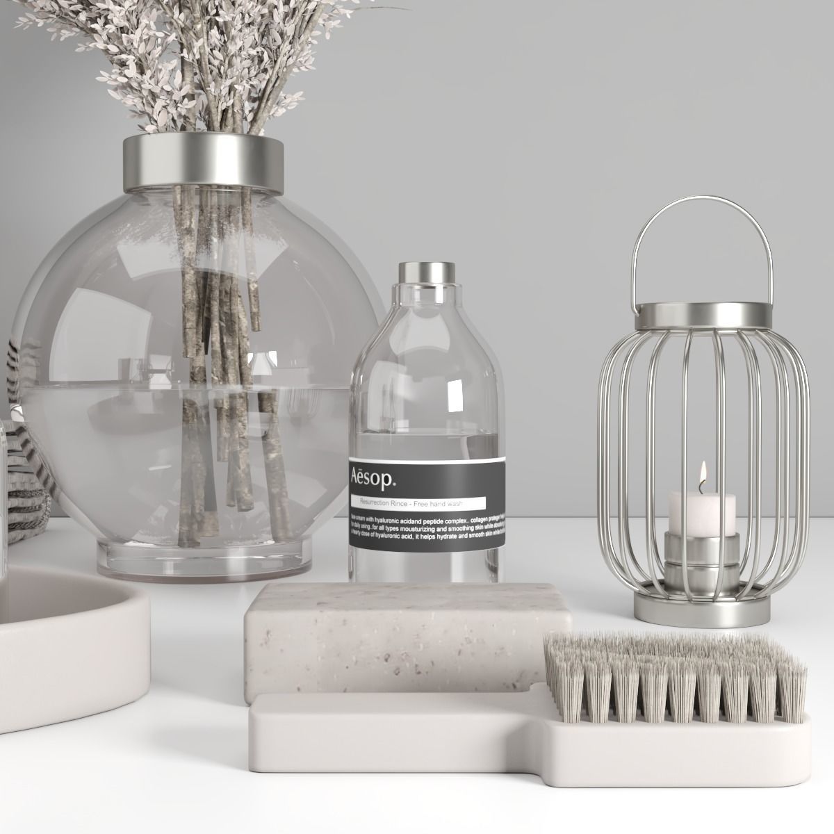 bathroom accessories set 45 3D model_3