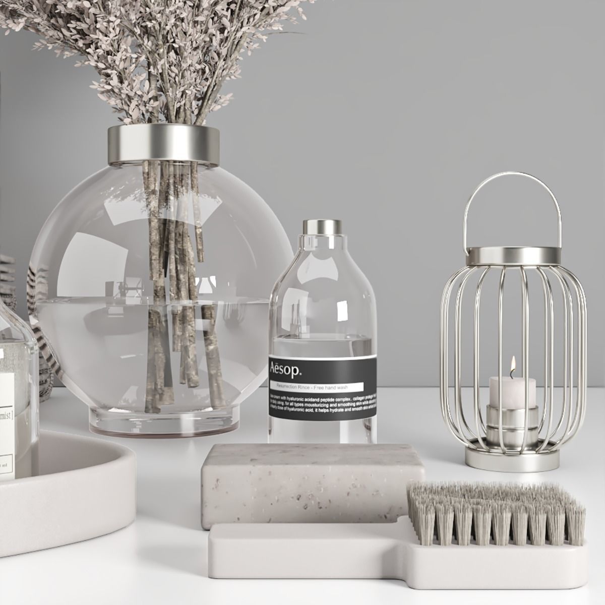 bathroom accessories set 45 3D model_1