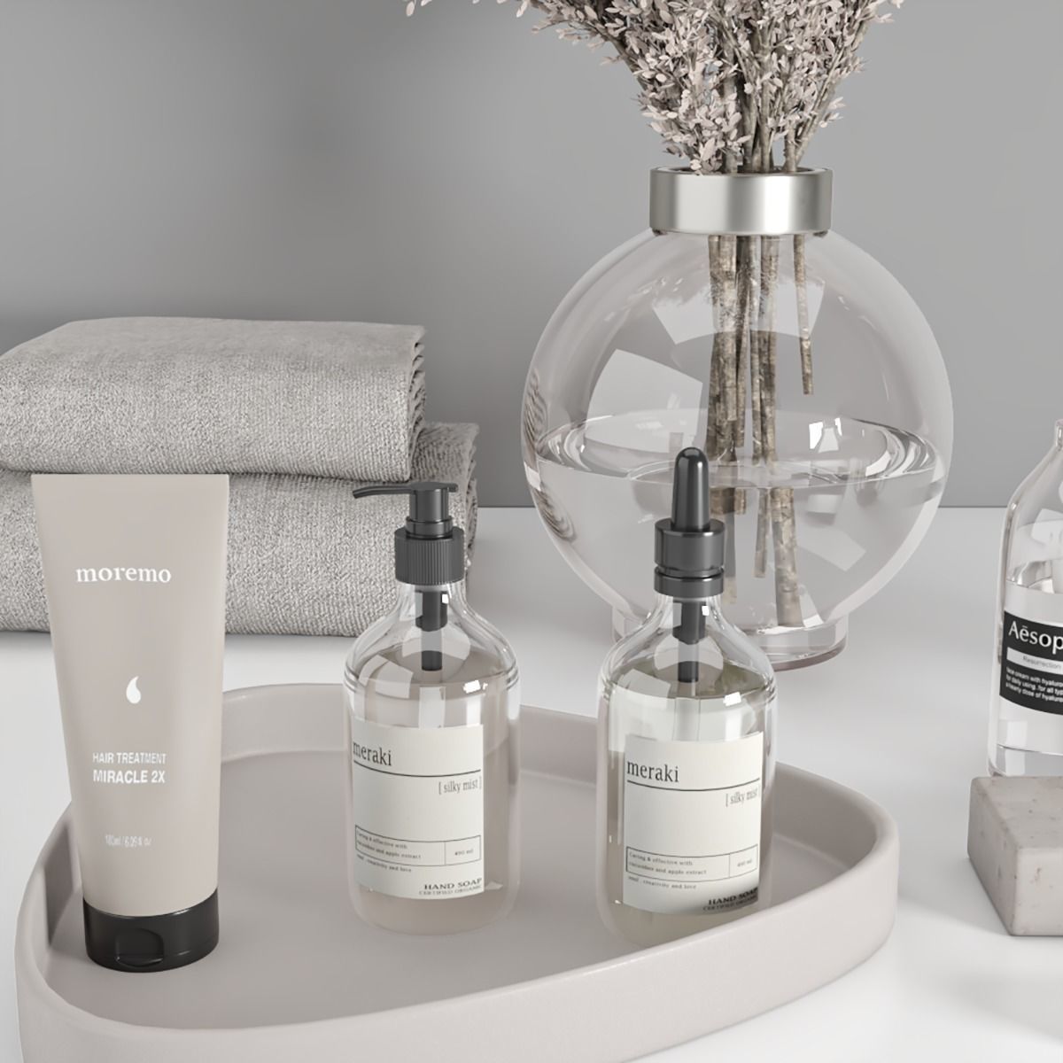 bathroom accessories set 45 3D model_2