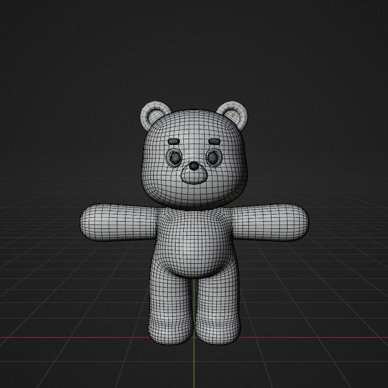 Cartoon cute Panda character design Free 3D model_1