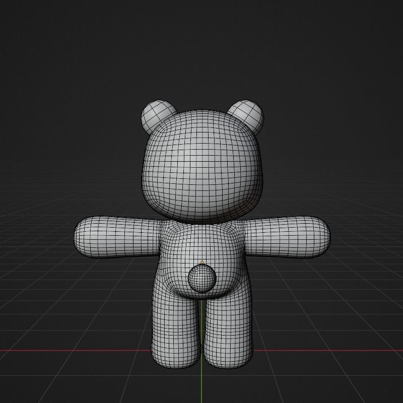 Cartoon cute Panda character design Free 3D model_9