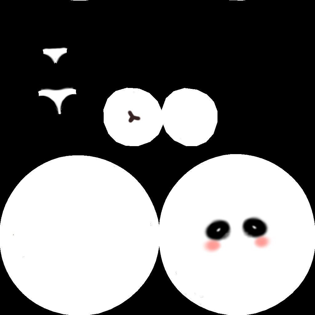 Cartoon cute Panda character design Free 3D model_10