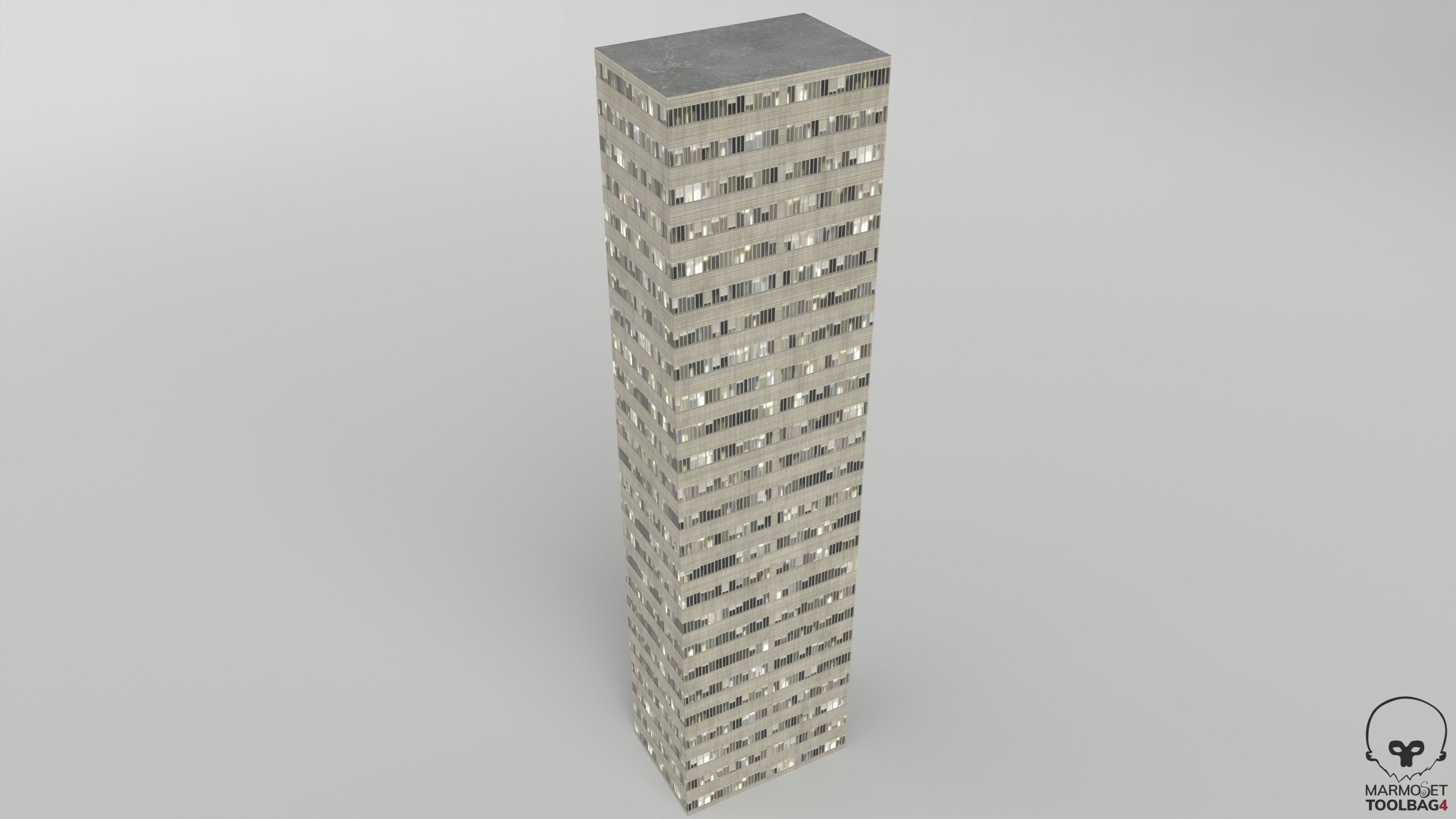 background filler Apartment Low-poly 3D model_2