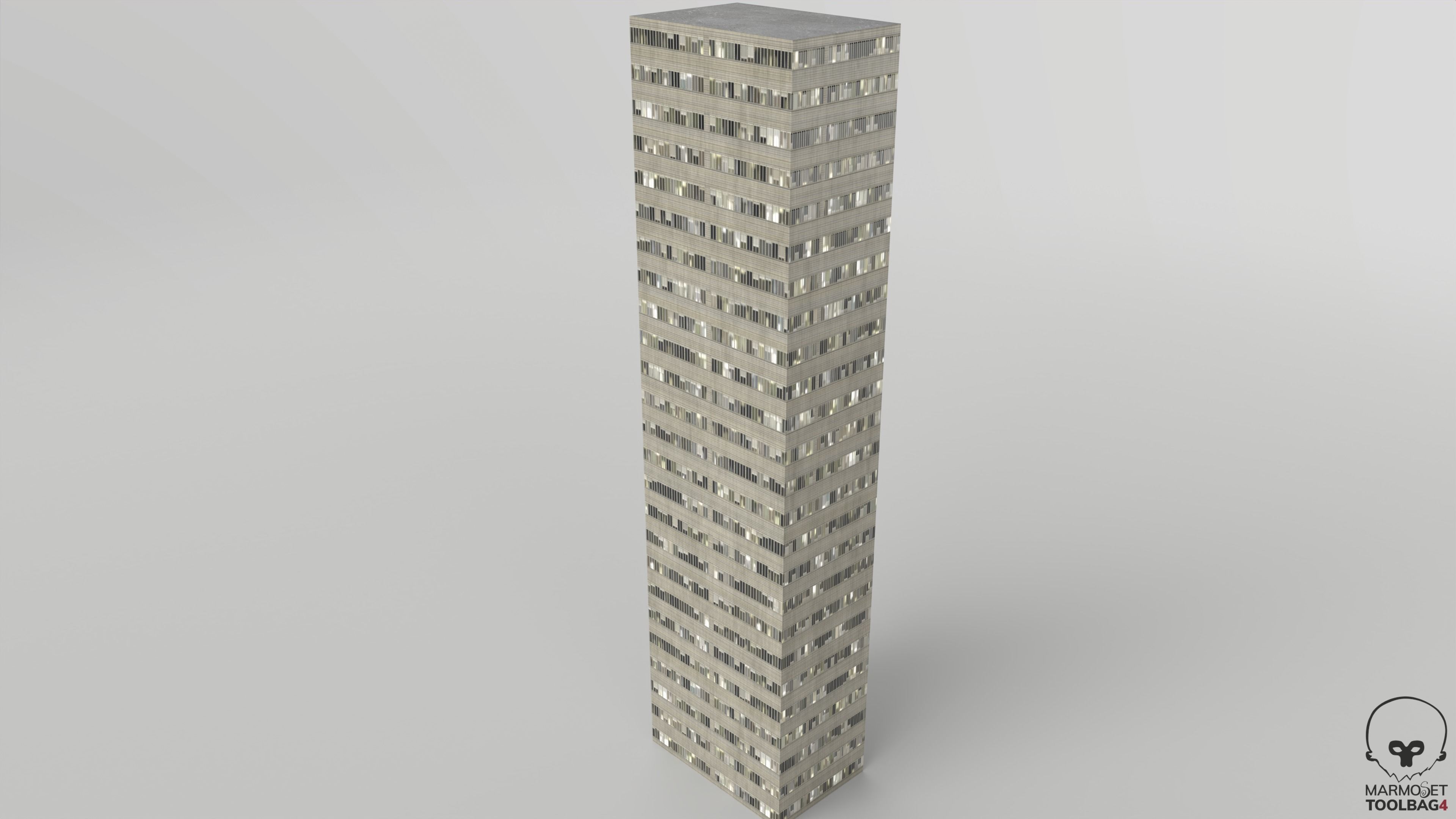 background filler Apartment Low-poly 3D model_1