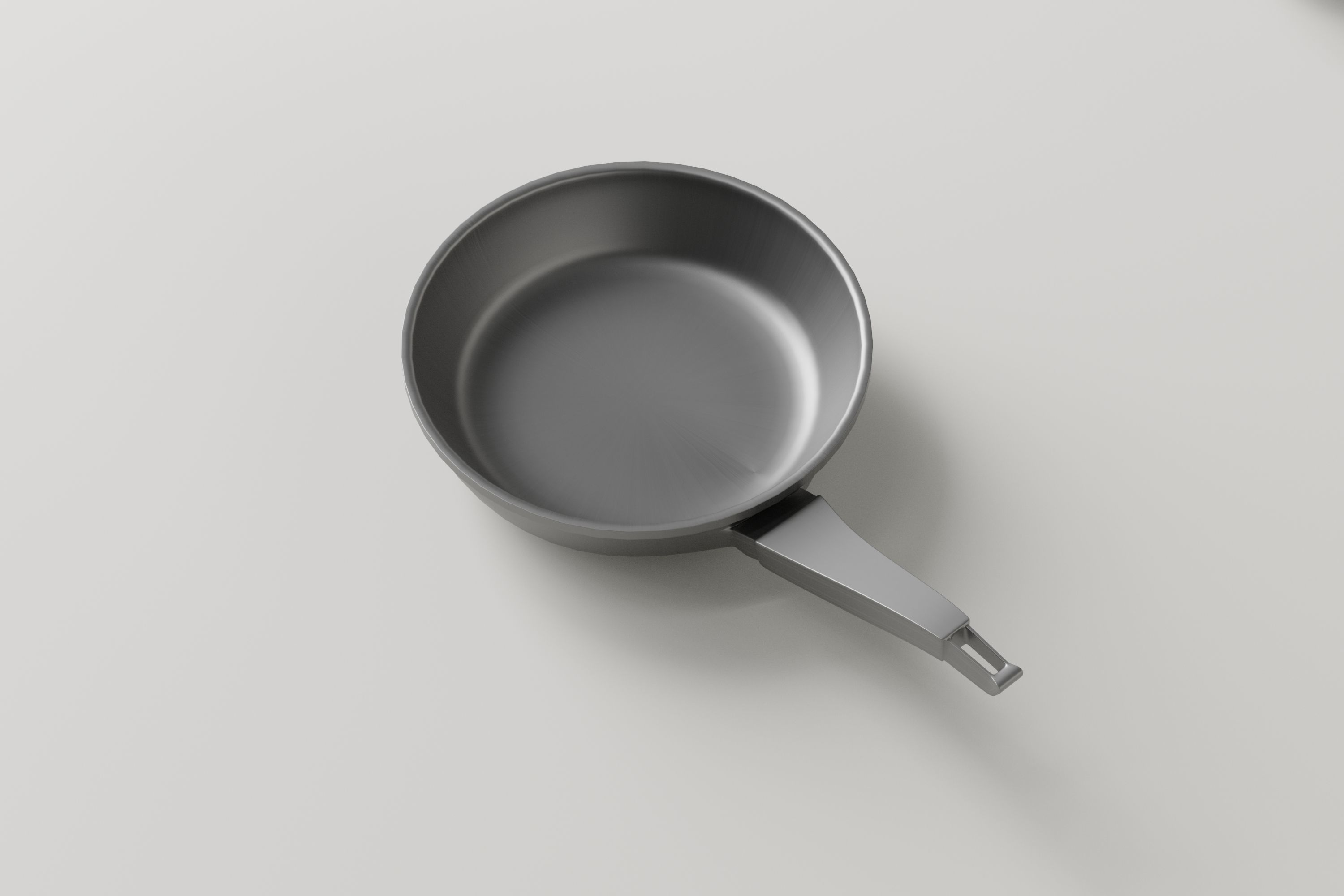 Stainless Kitchen Item Pack Low-poly 3D model_5