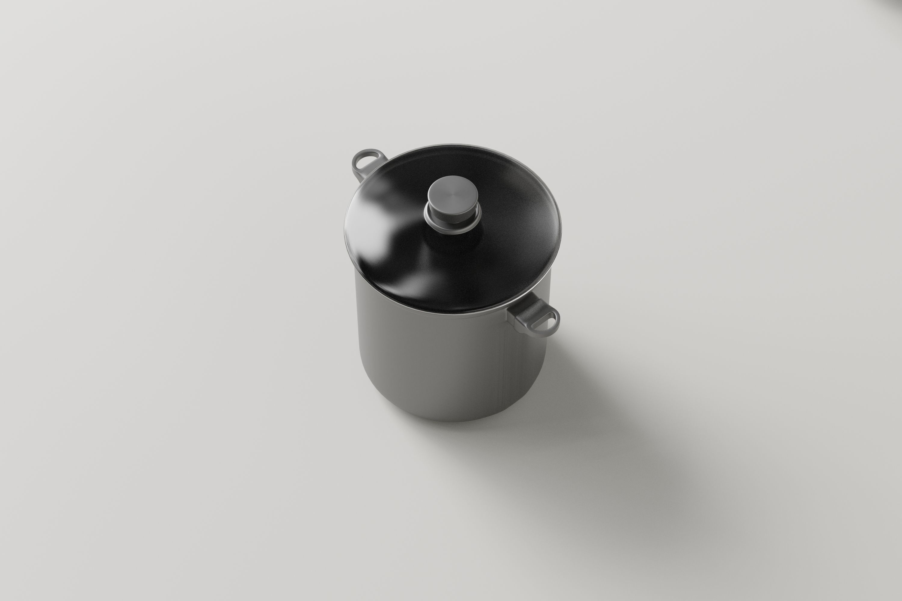 Stainless Kitchen Item Pack Low-poly 3D model_8