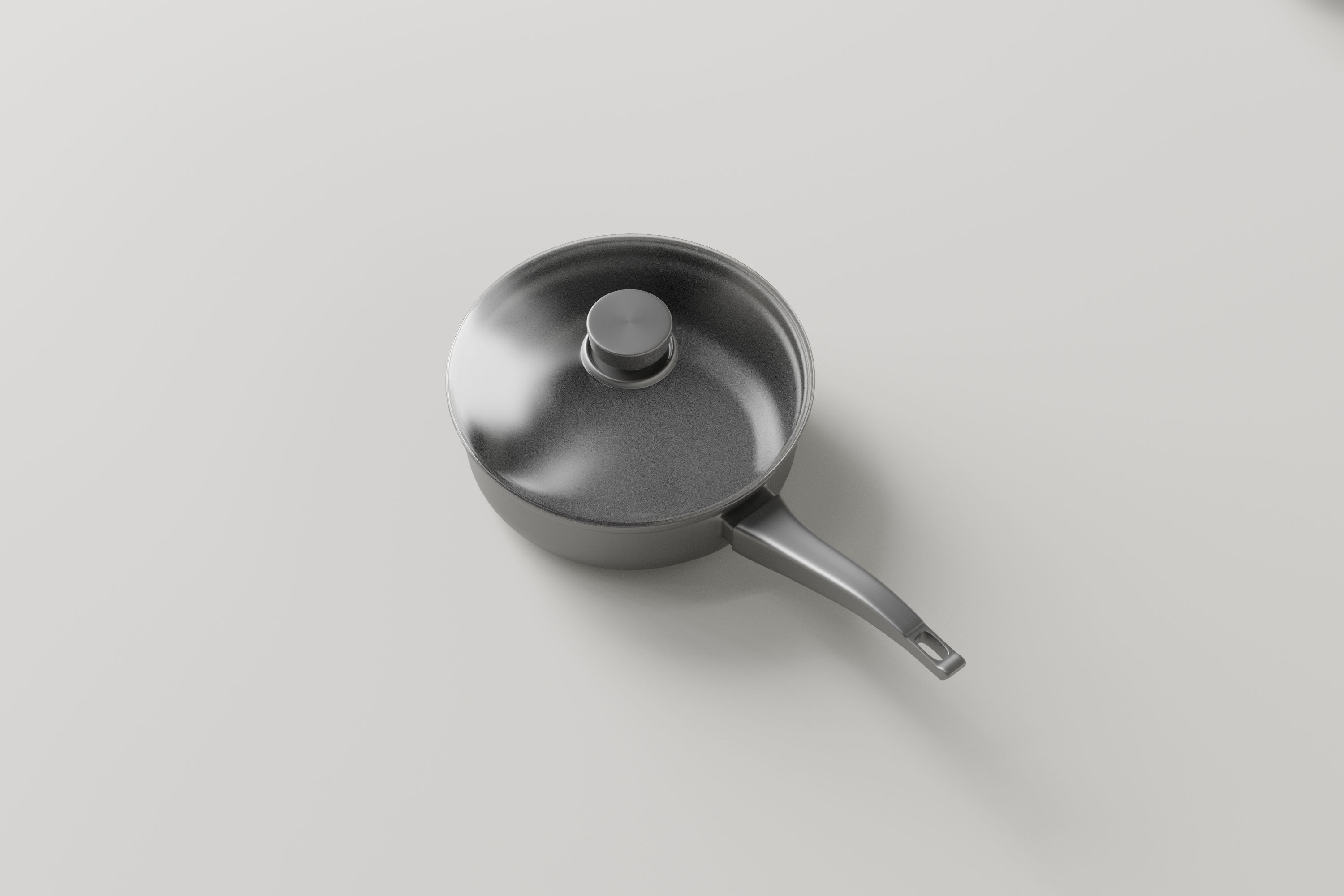 Stainless Kitchen Item Pack Low-poly 3D model_11