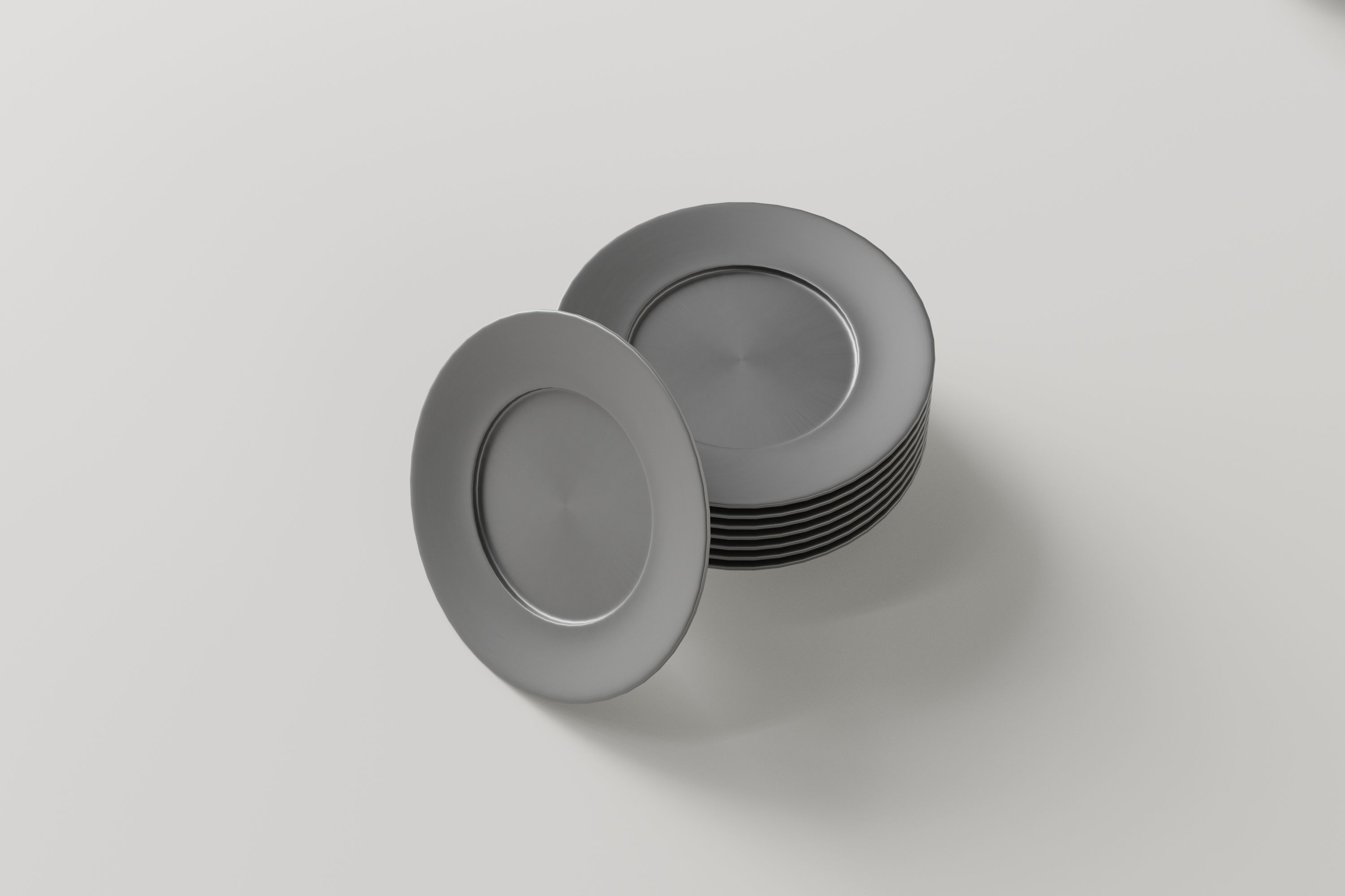 Stainless Kitchen Item Pack Low-poly 3D model_15