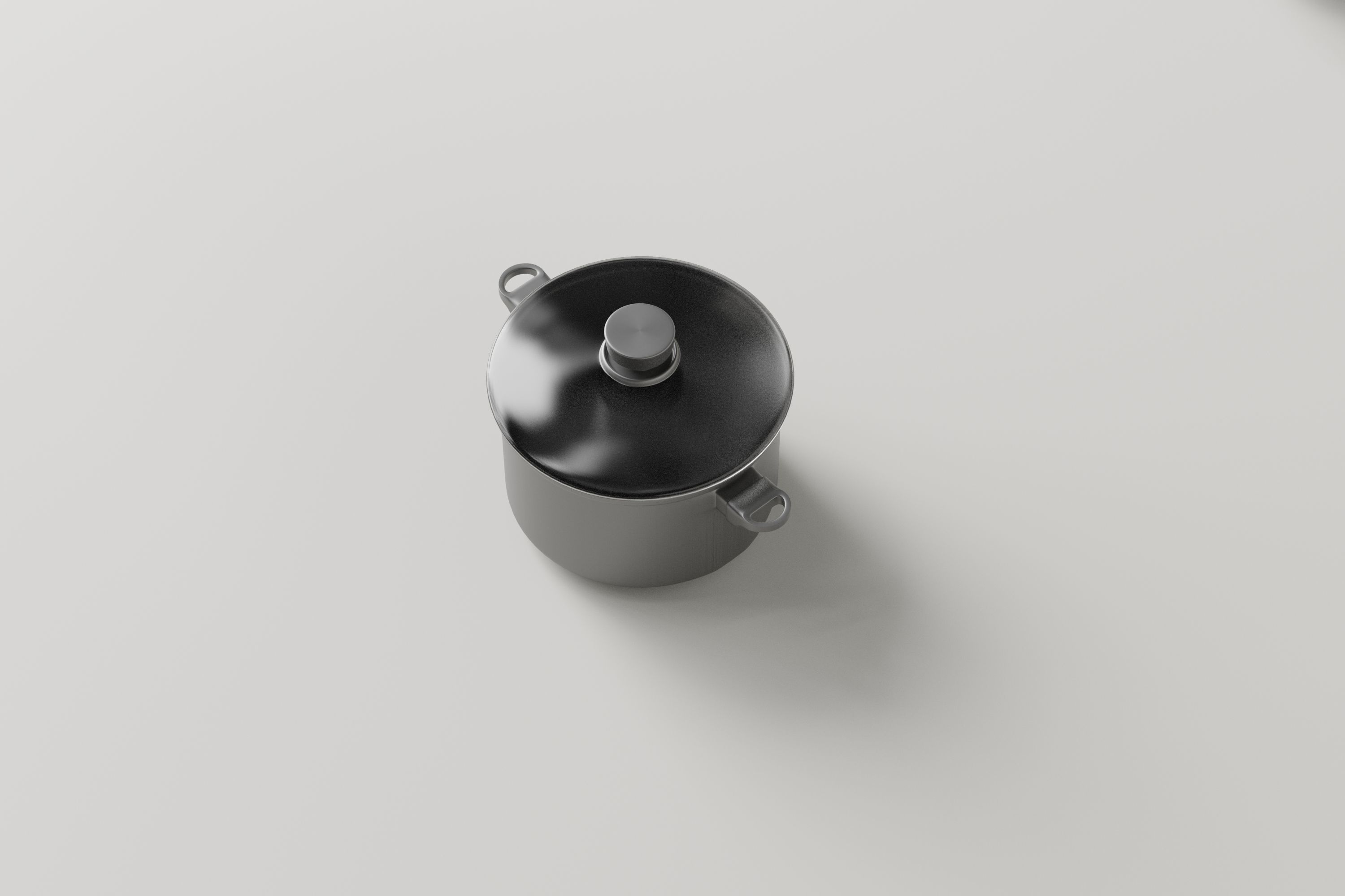 Stainless Kitchen Item Pack Low-poly 3D model_7