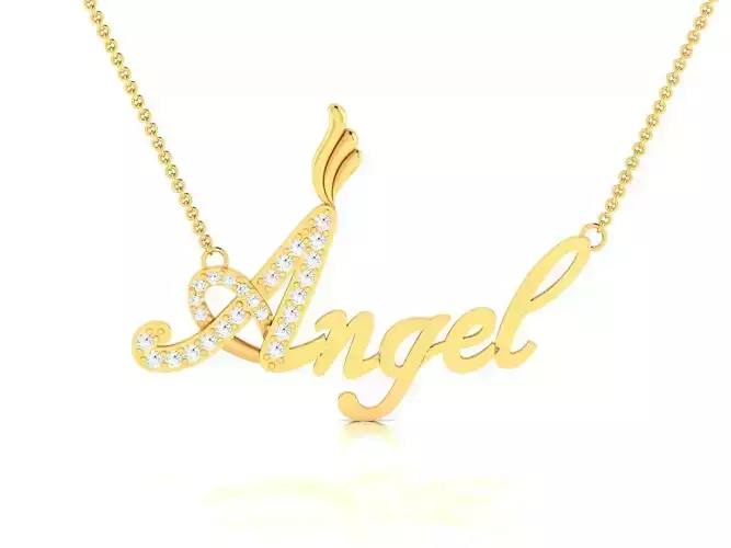 Angel Pendant 3DM STL OBJ FBX Render Details