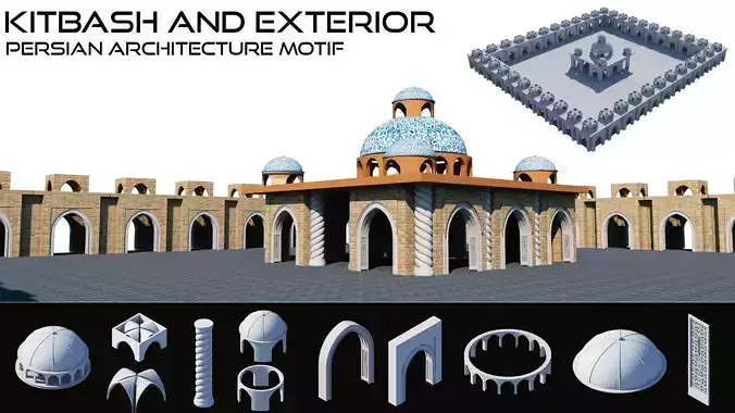 Architecture elements with Exterior Model  