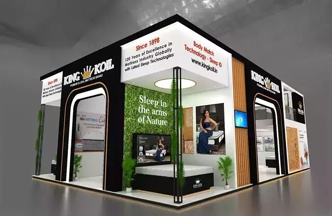 Mezzanine Exhibition Stand Three Side open  14Mtr x 9Mtr