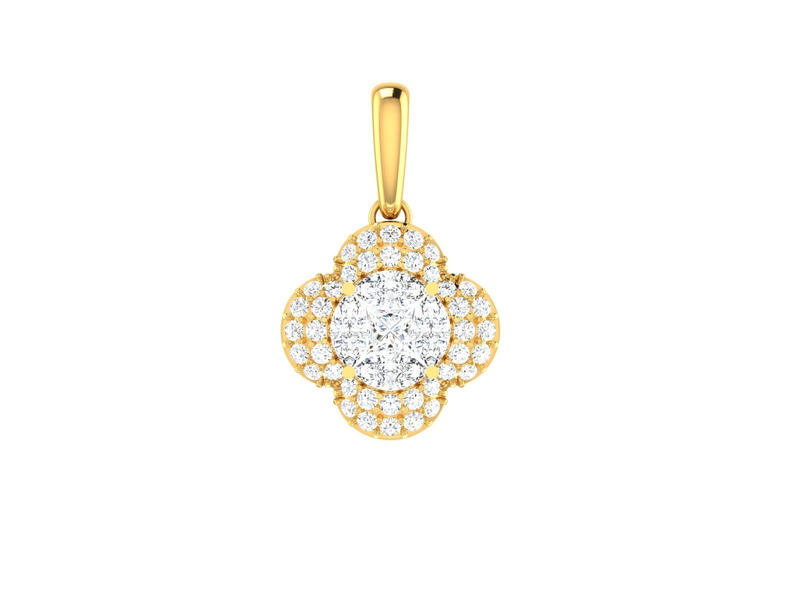 Women Pendant 3DM STL OBJ FBX Render Details 3D print model_3