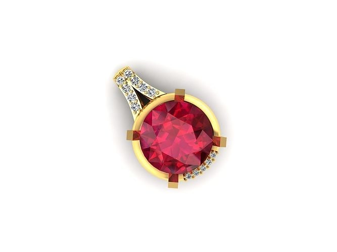 Women Pendant 3DM STL OBJ FBX Render Details 3D print model