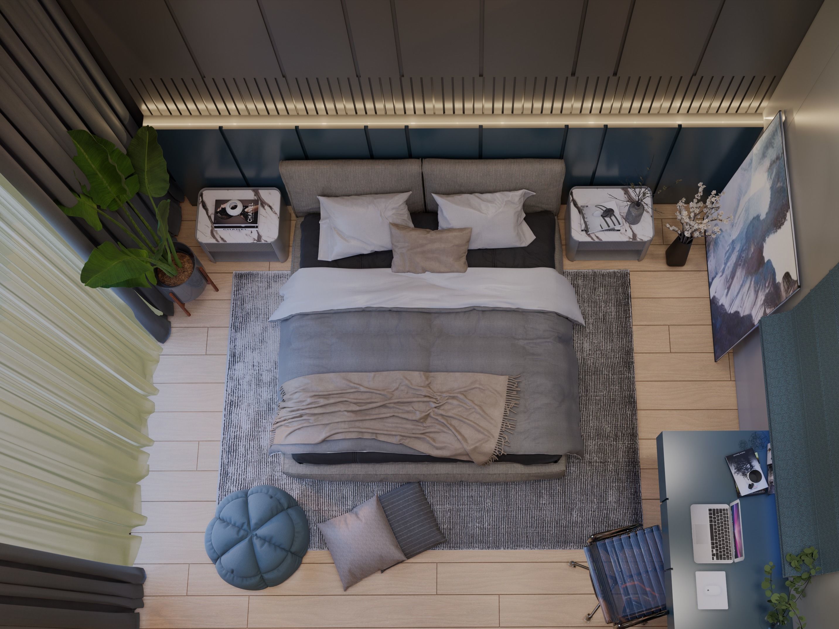 boys bedroom 3D model_1