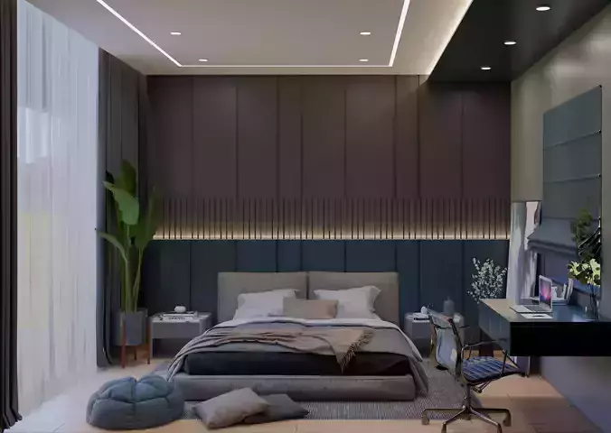 boys bedroom 3D model
