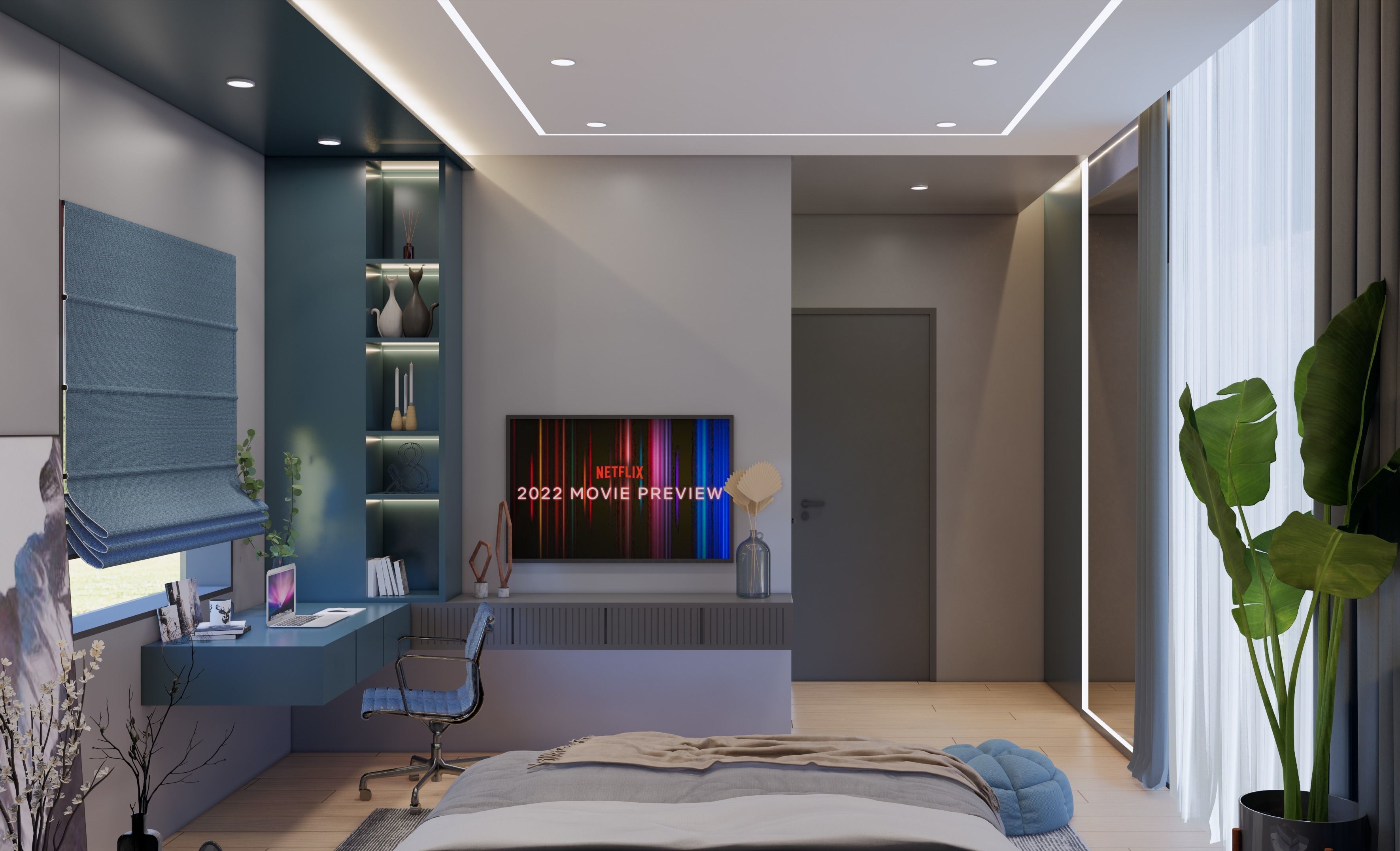 boys bedroom 3D model_2