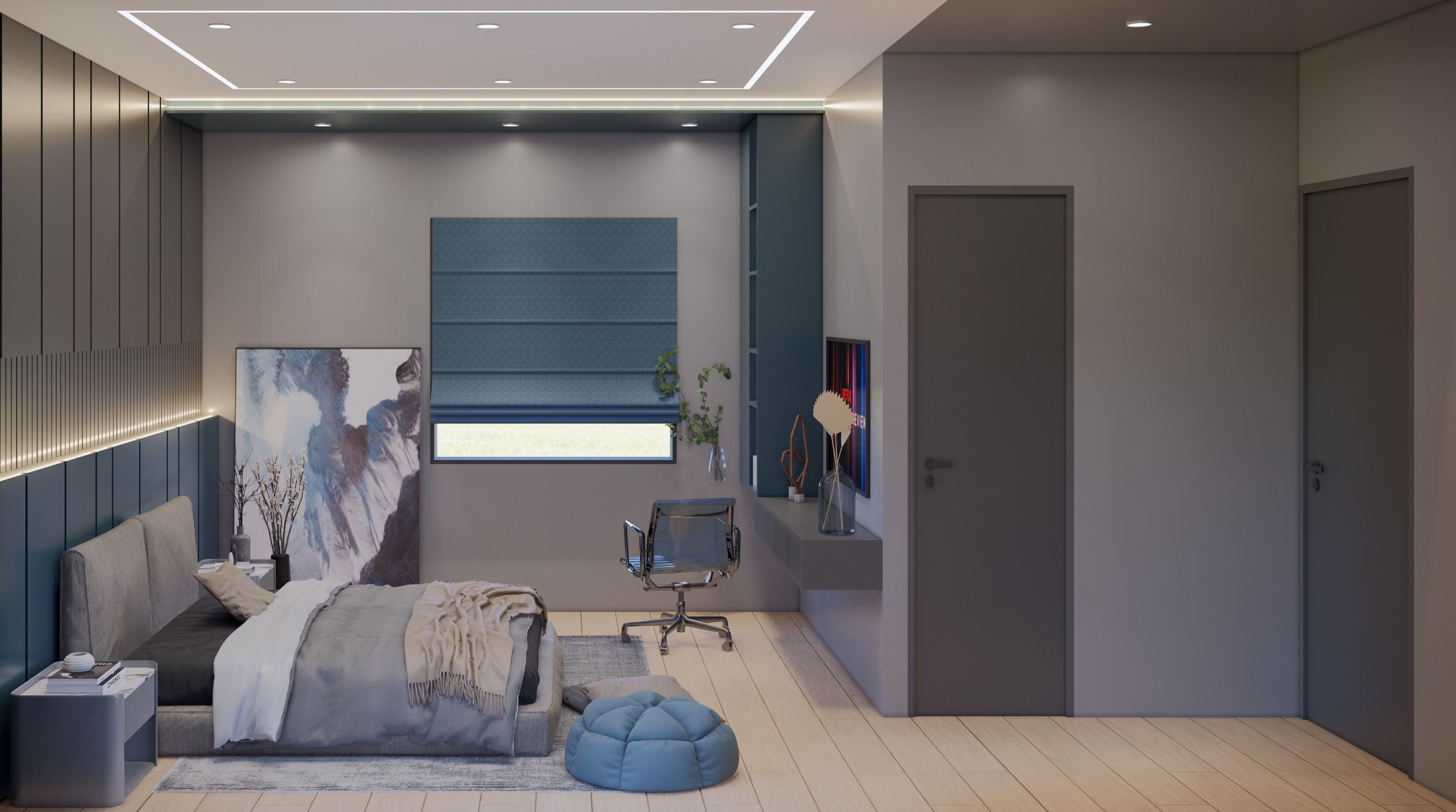 boys bedroom 3D model_3